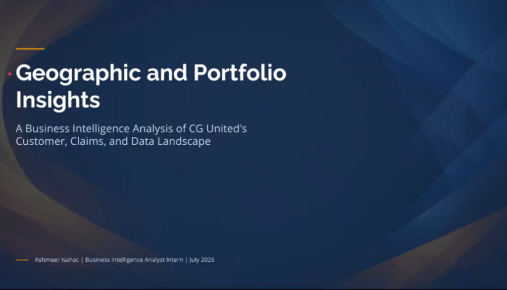 Cover Page of my Presentation